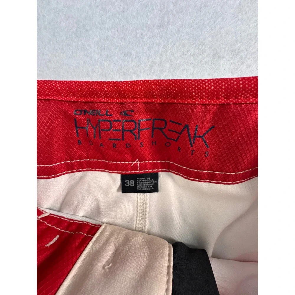 O'Niell NEW Hyperfreak Heist‎ Red Striped Board Shorts Mens 38 15106108-R38